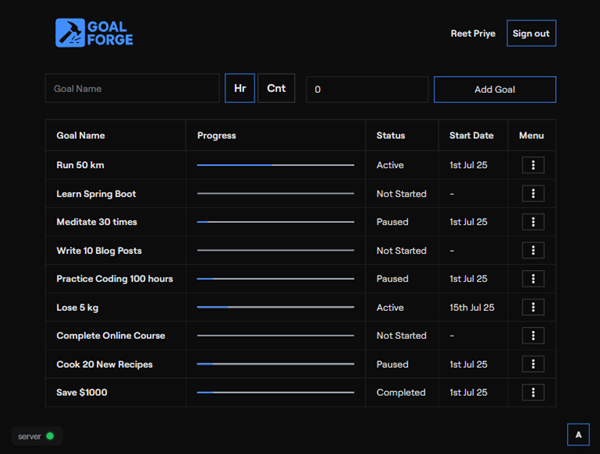 Goal Forge